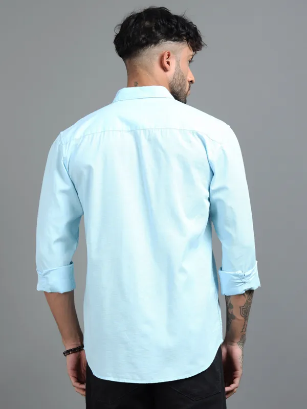 Tom_Mackler_Men_Solid_Casual_Light_Blue_Shirt