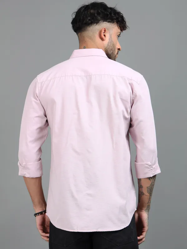 Tom_Mackler_Men_Solid_Casual_Pink_Shirt