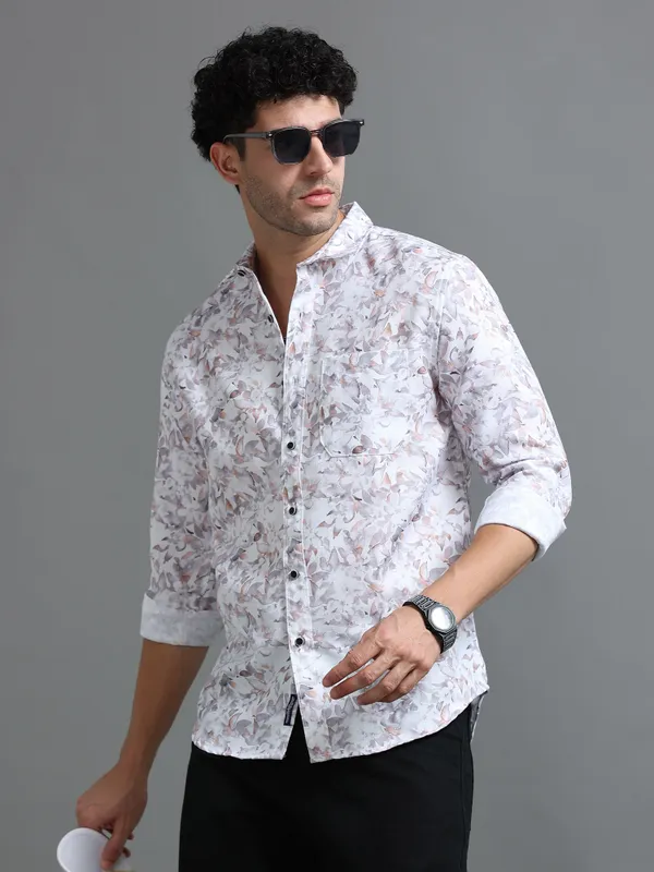 Tom_Mackler_Men_Printed_Casual_White,_Brown_Shirt