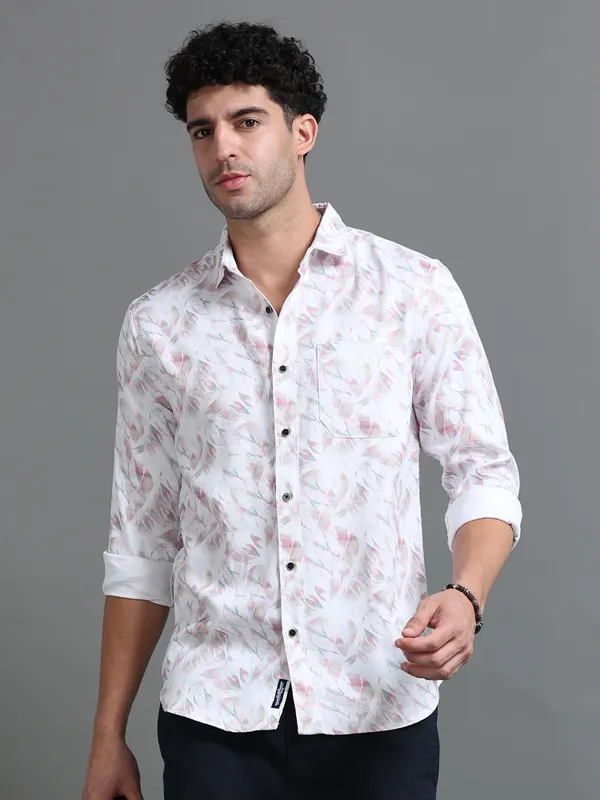 Tom_Mackler_Men_Printed_Casual_White,_Pink_Shirt