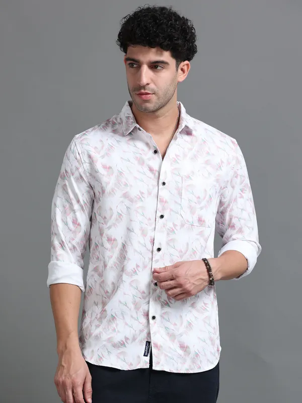 Tom_Mackler_Men_Printed_Casual_White,_Pink_Shirt