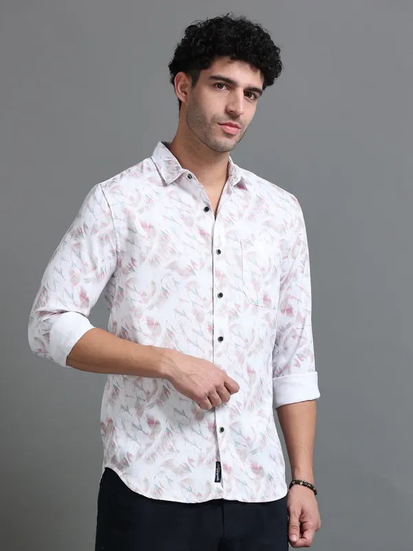 Tom_Mackler_Men_Printed_Casual_White,_Pink_Shirt