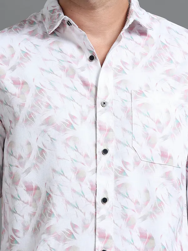 Tom_Mackler_Men_Printed_Casual_White,_Pink_Shirt