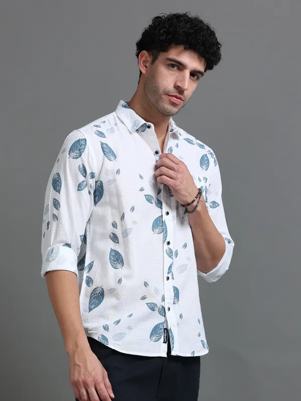 Tom_Mackler_Men_Printed_Casual_White,_Blue_Shirt