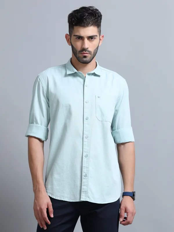 Tom_Mackler_Men_Solid_Casual_Light_Blue_Shirt