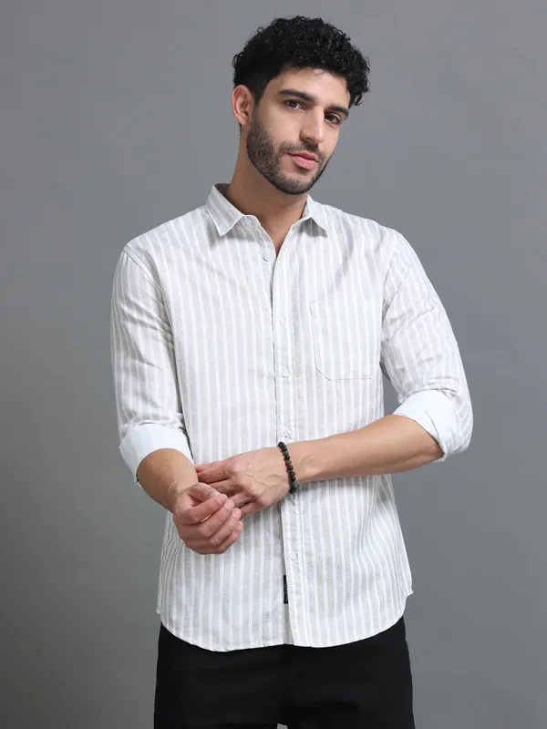 Tom_Mackler_Men_Striped_Casual_Grey_Shirt
