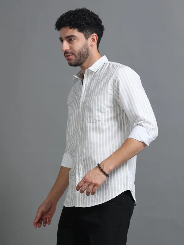 Tom_Mackler_Men_Striped_Casual_Grey_Shirt