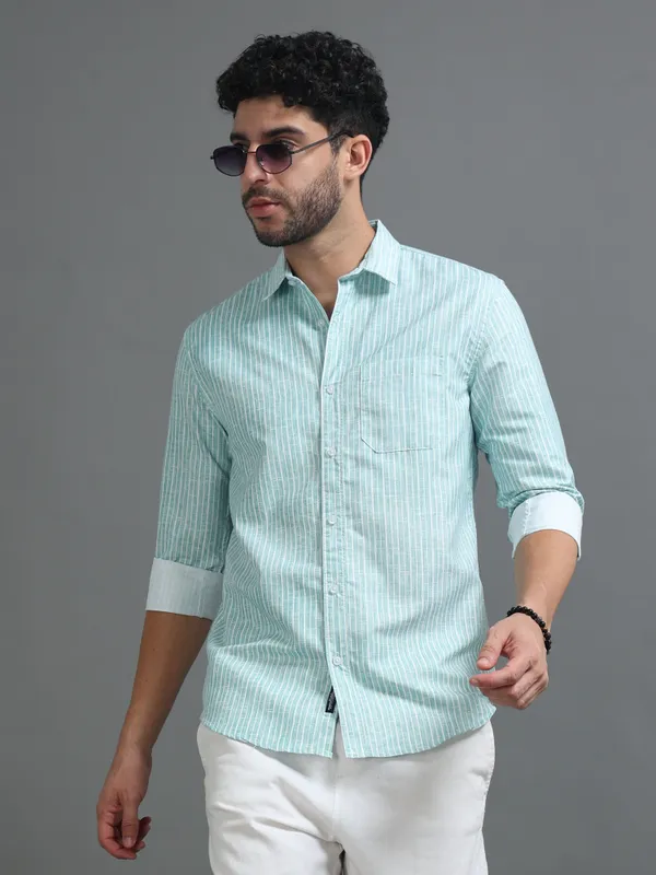 Tom_Mackler_Men_Striped_Casual_Light_Blue_Shirt