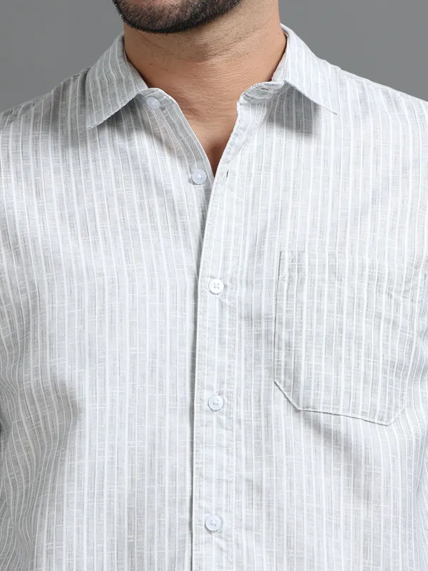 Tom_Mackler_Men_Striped_Casual_Grey_Shirt