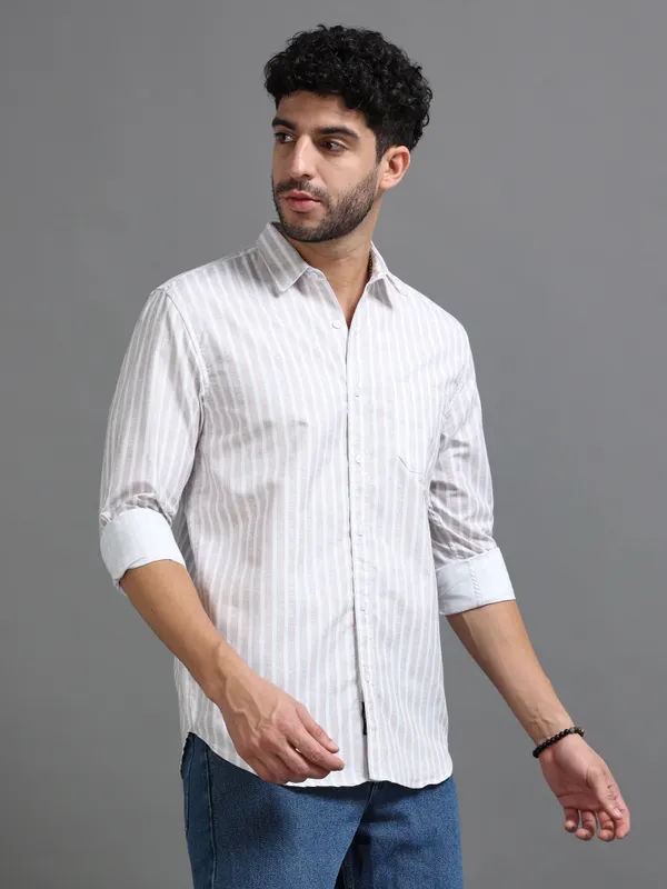 Tom_Mackler_Men_Striped_Casual_White,_Red_Shirt