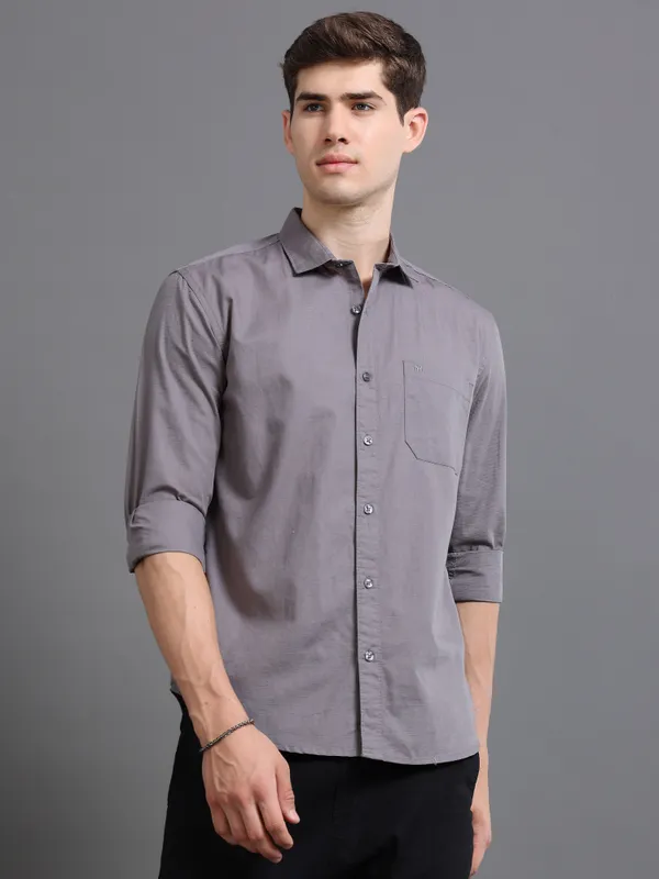 Tom_Mackler_Men_Solid_Casual_Grey_Shirt