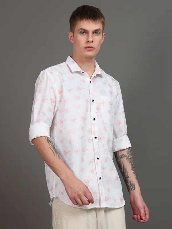 Tom_Mackler_Men_Printed_Casual_Red_Shirt