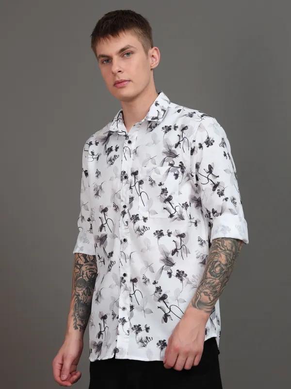 Tom_Mackler_Men_Printed_Casual_Black_Shirt