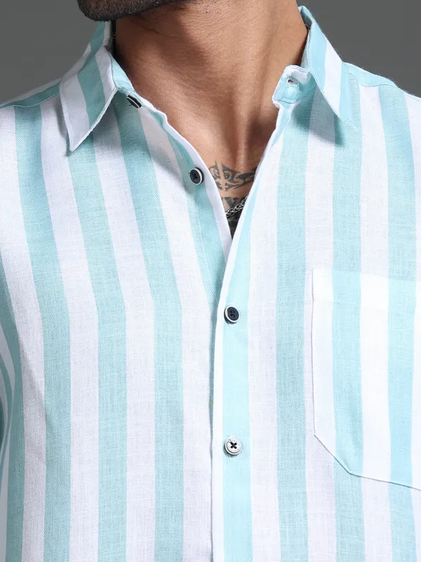 Tom_Mackler_Men_Striped_Casual_Light_Blue_Shirt