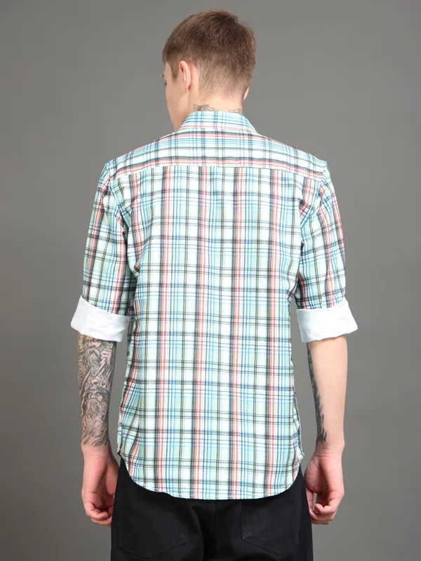 Tom_Mackler_Men_Checkered_Casual_Multicolor_Shirt