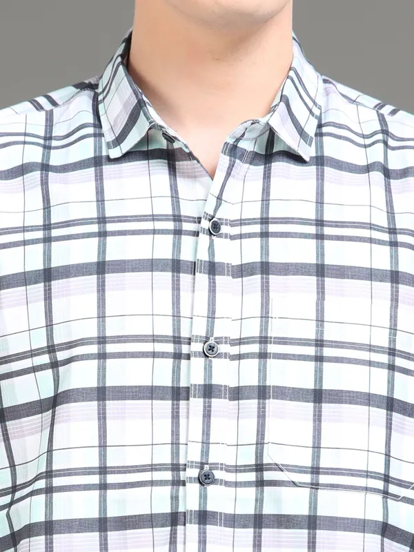 Tom_Mackler_Men_Checkered_Casual_Black_Shirt