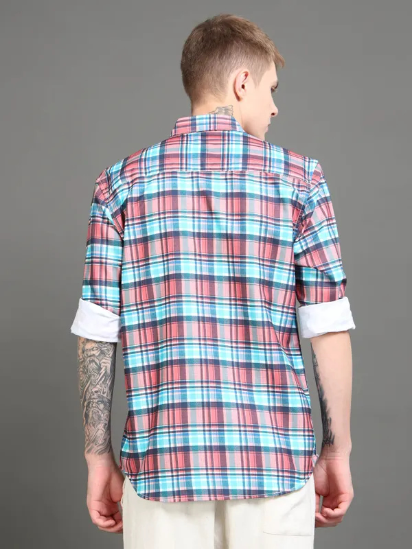 Tom_Mackler_Men_Checkered_Casual_Multicolor_Shirt