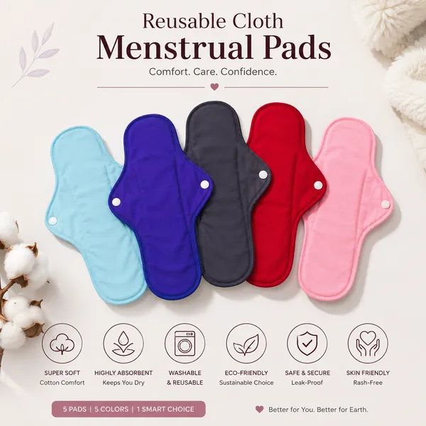 Multicolour_Soft_Cotton_Reusable_Cloth_Menstrual_Pads_Set_Of_5