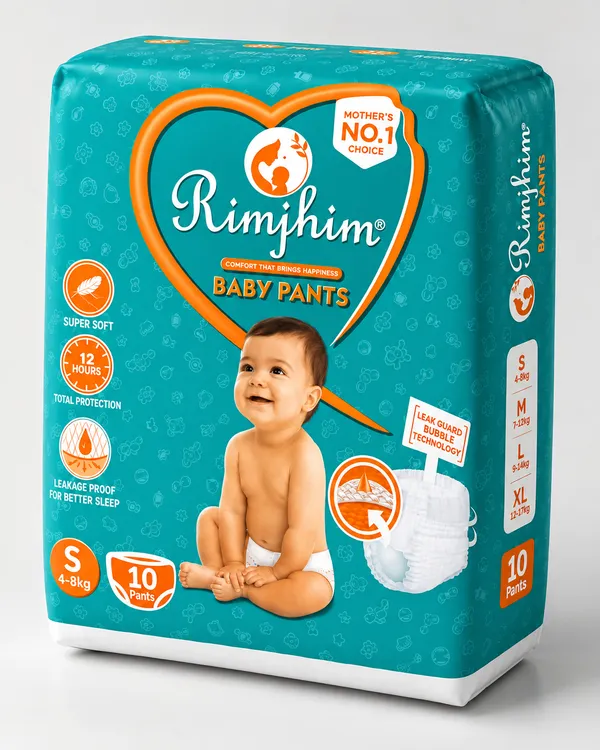 White_Non-Woven_Cotton_Pull-Up_Diaper_Pants_For_Babies