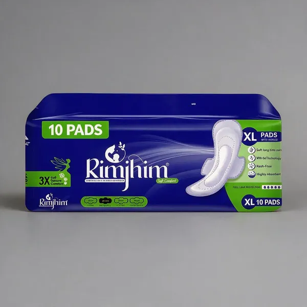 Xl_Soft_Cotton_Sanitary_Pads_With_Wings_Pack_Of_10
