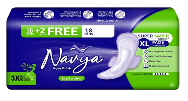 Xl_Dry_Comfort_Soft_Cotton_Sanitary_Pads_With_Wings_Combo_Set