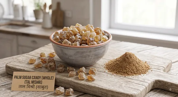 Taad_Mishri/_Tad_Mishri_/Tal_Mishri_(ताड़_मिश्री) (Palm_Sugar_Candy)_-_Whole_Rock_Crystalline_(खड़ा)
