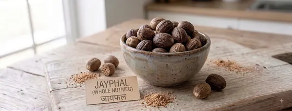 Jaiphal_/Jayphal_(जायफल)_(Nutmeg)_-_Whole_Spice_(खड़ा)