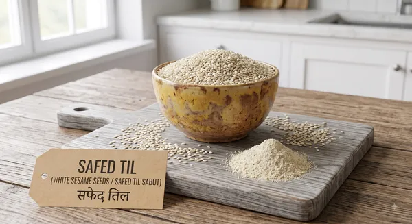Safed_Til_(सफ़ेद_तिल)(White_sesame_seeds) -Whole_Seeds_(खड़ा)