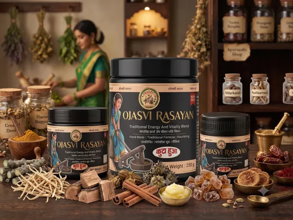 OJASVI_RASAYAN_/_ओजस्वी_रसायन_(Traditional_Energy_And_Vitality_Blend)(पारंपरिक_ऊर्जा_और_जीवन_शक्ति_मिश्रण)__-_Powder/_कूटा_हुआ