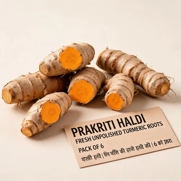 Haldi_(Unpolished)_(हल्दी) (Turmeric)_-_Fresh_Unpolished_Roots_(खड़ा)