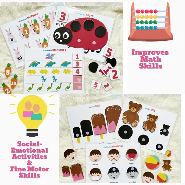 OMNY_Toddler_Busy_Book_Activity_Binder_For_Kids,25_in_1_Interactive_Preschool_Busy_Book_for_Children_Age_2_to_5_Years,_Early_Learning_Montessori_Book,Water_and_Tear_Proof_,Fun_Play_Learning