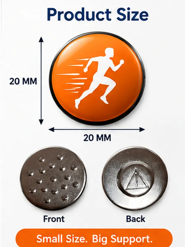 OMNY_Magnetic_Bib_Clip_–_Orange_Runner