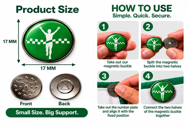 OMNY_Magnetic_Bib_Clips_–_Green_Finisher