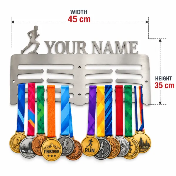 OMNY_Creation_Rust-Free_Stainless_Steel_Medal_Hanger_for_Wall_Display_–_Personalized_Medal_Holder_with_Your_Name,_Holds_Up_to_60_Medals_to_Display_Your_Achievements