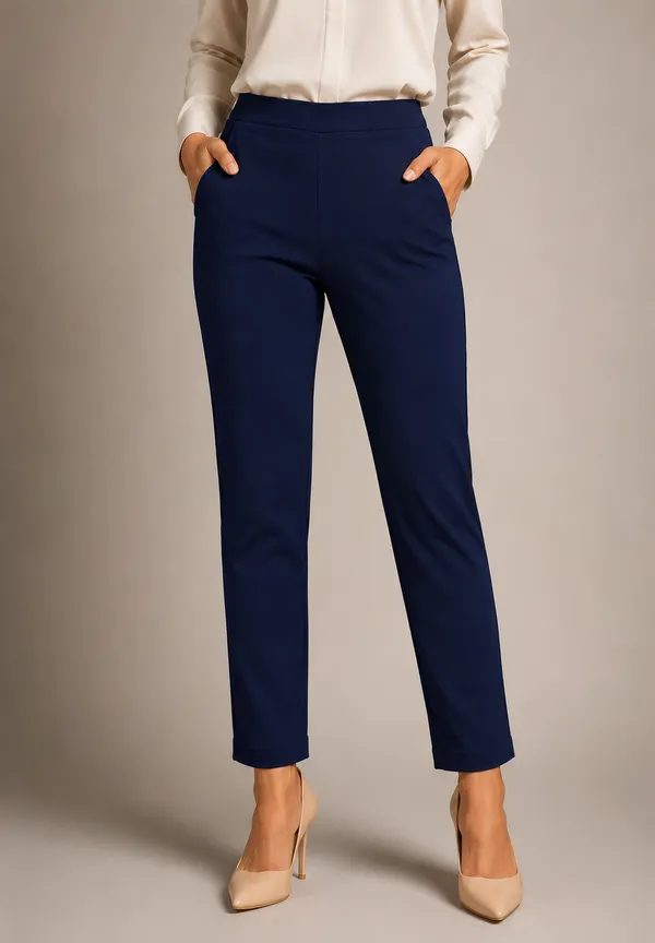 Navy_Premium_Cotton_And_Elastane_Pant_For_Women