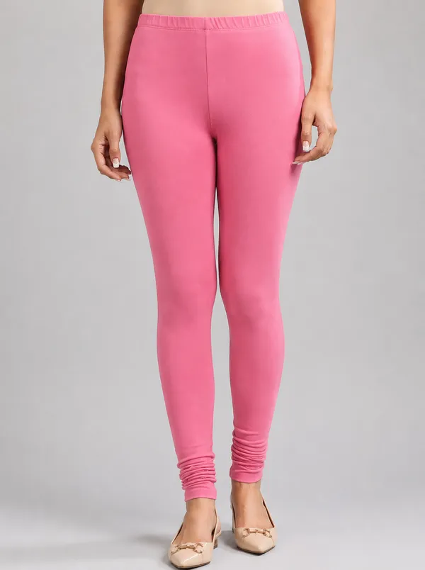 Pink_Premium_Cotton_And_Elastane_Churidar_For_Women