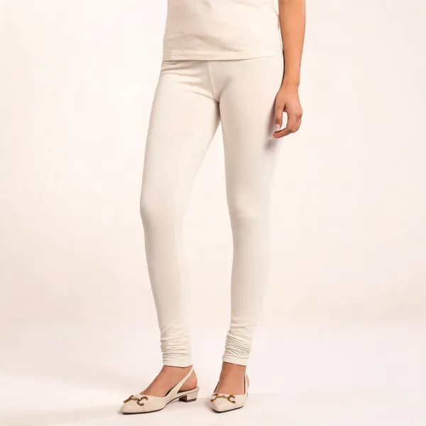 Off_White_Premium_Cotton_And_Elastane_Churidar_For_Women