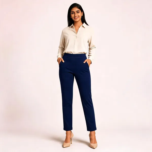 Navy_Premium_Cotton_And_Elastane_Pant_For_Women