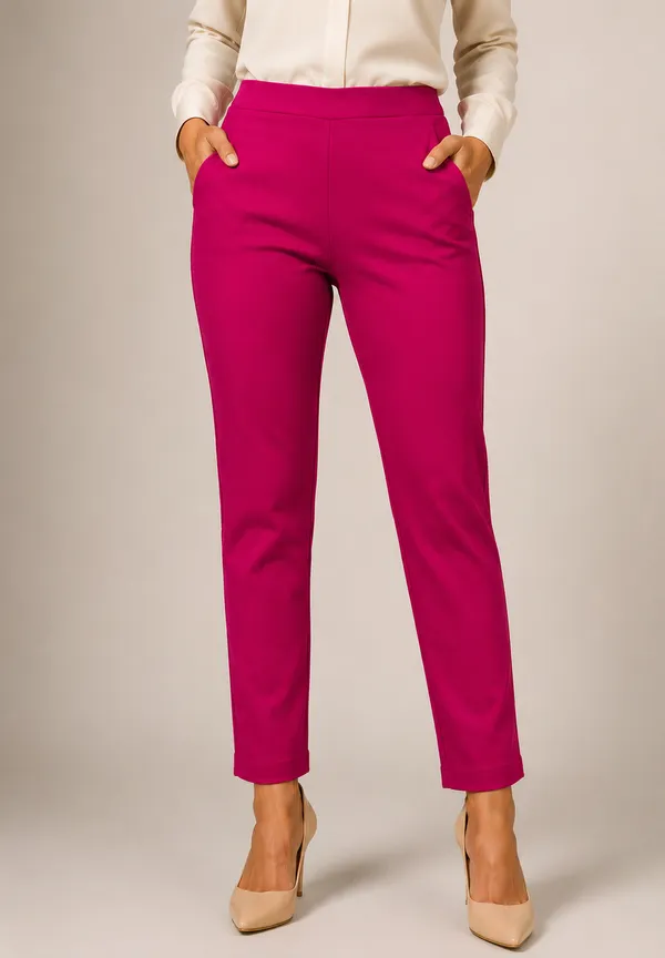 Magenta_Premium_Cotton_And_Elastane_Pant_For_Women