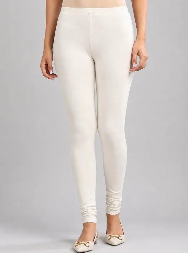 Off_White_Premium_Cotton_And_Elastane_Churidar_For_Women