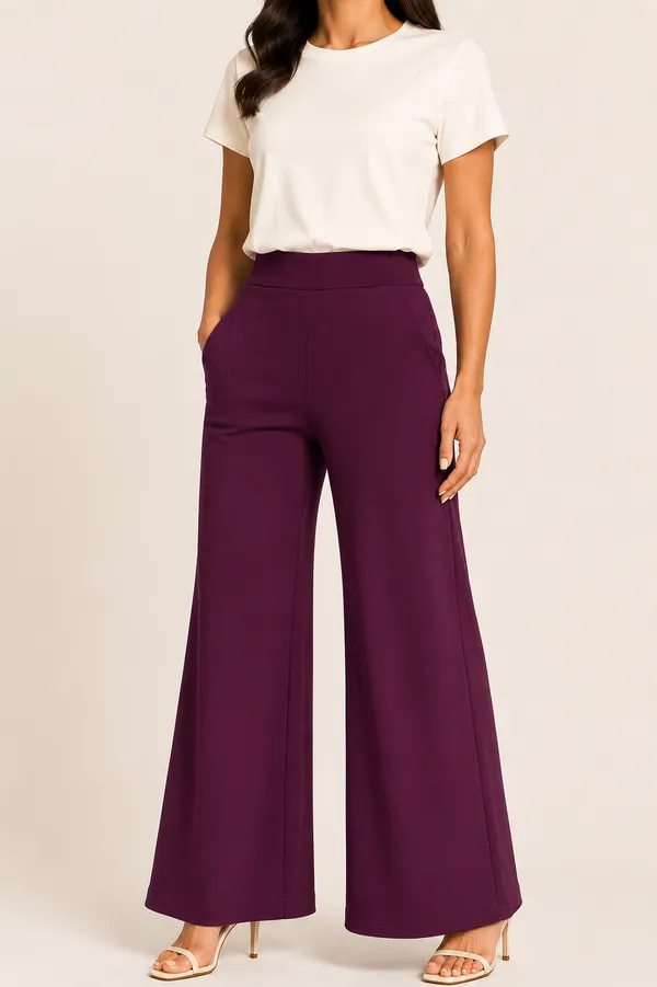 Plum_Premium_Cotton_And_Elastane_Flare_Pant_For_Women