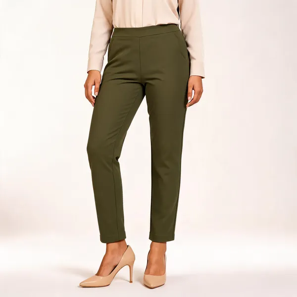 Olive_Premium_Cotton_And_Elastane_Pant_For_Women