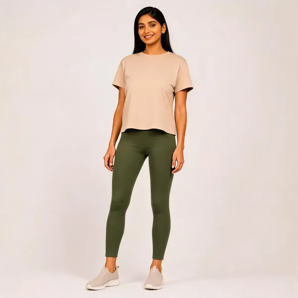 Olive_Green_Premium_Cotton_And_Elastane_Ankle_Pant_For_Women