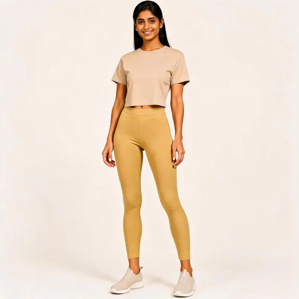 Mustard_Premium_Cotton_And_Elastane_Ankle_Pant_For_Women
