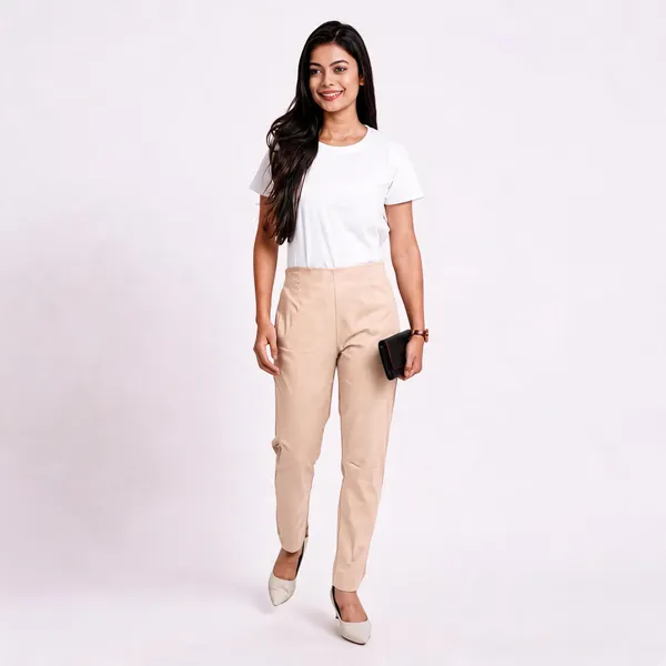 Beige_Premium_Cotton_Pant_For_Women