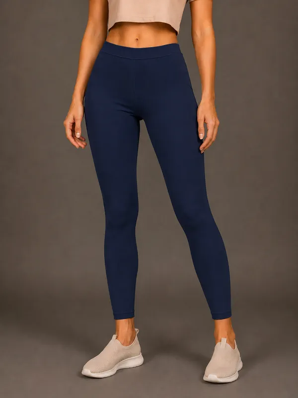 Navy_Premium_Cotton_And_Elastane_Ankle_Pant_For_Women
