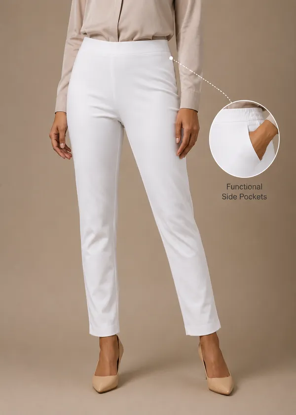 White_Premium_Cotton_And_Elastane_Pant_For_Women
