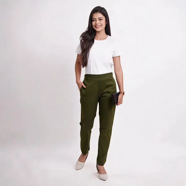 Olive_Green_Premium_Cotton_Pant_For_Women