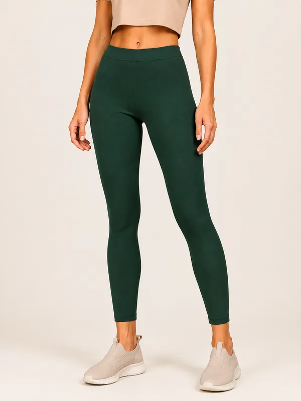 Green_Premium_Cotton_And_Elastane_Ankle_Pant_For_Women