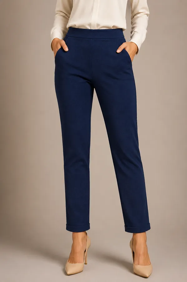 Navy_Premium_Cotton_And_Elastane_Pant_For_Women